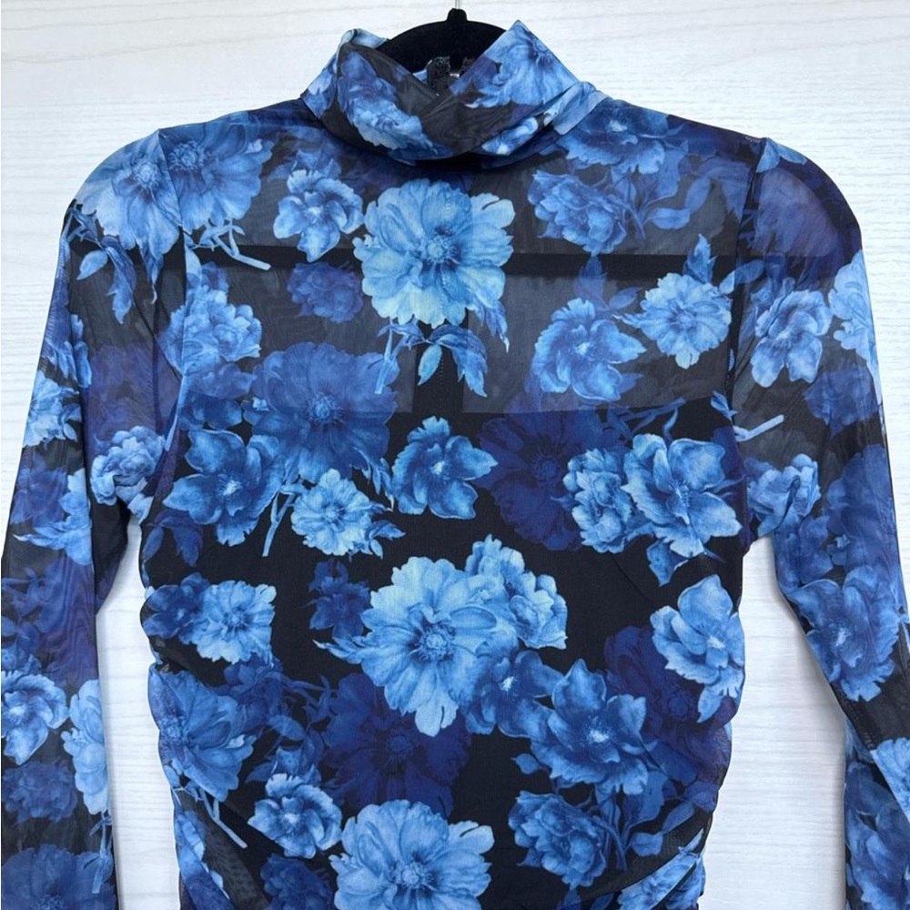 Floral Women’s Blue Dress